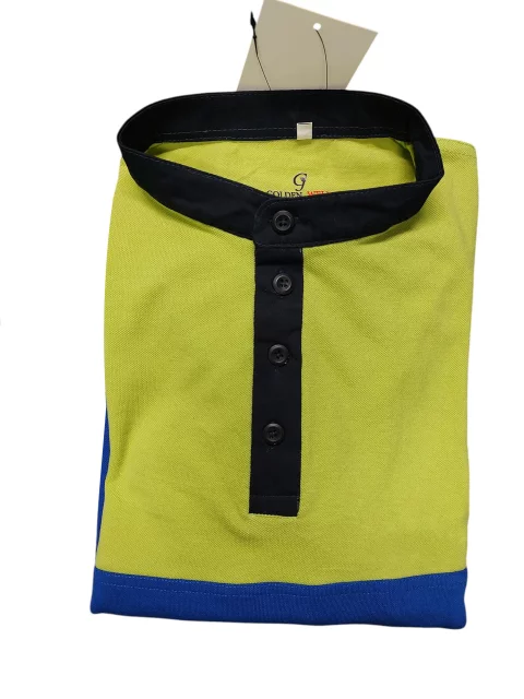  تيشرت بولو نصف كم بتصميم اثنين لون