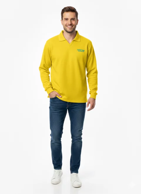 تيشرت بولو بيكية بأكمام طويلة