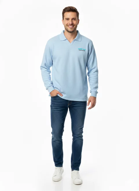 تيشرت بولو بيكية بأكمام طويلة