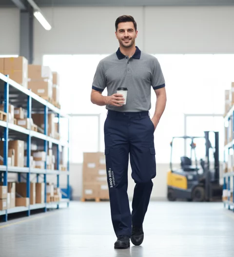 طقم كاملا تيشرت بولو مع بنطلون كارجو