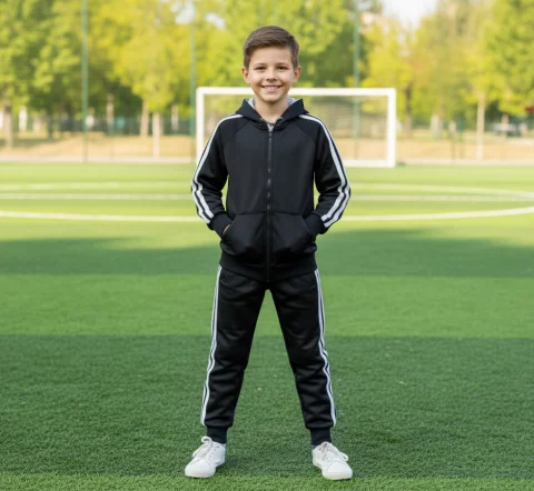 طقم سويتشيرت والبنطلون خامة غطس رياضية لمختلف المراحل العمرية