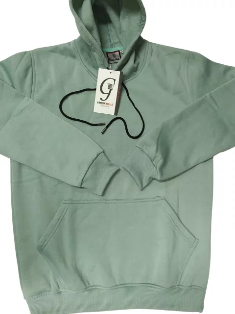 light greyish-green Melton hoodie