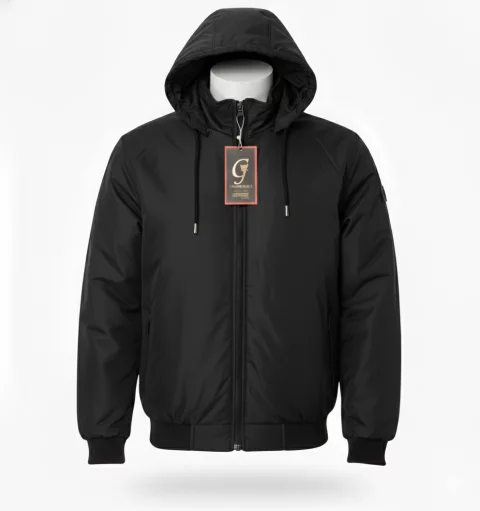 High-density waterproof jacket lined with thermal fiber