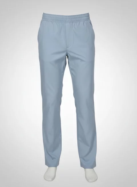 gabardine trousers featuring an elastic waistband