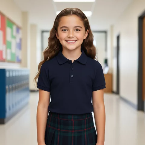تيشيرت بولو مدرسي كلاسيكي للارتداء اليومي 6