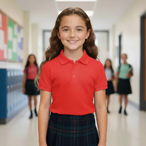 تيشيرت بولو مدرسي كلاسيكي للارتداء اليومي 9