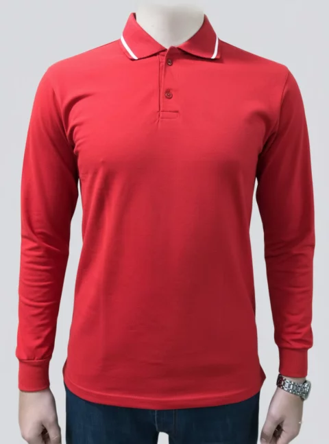 long-sleeved polo t-shirt