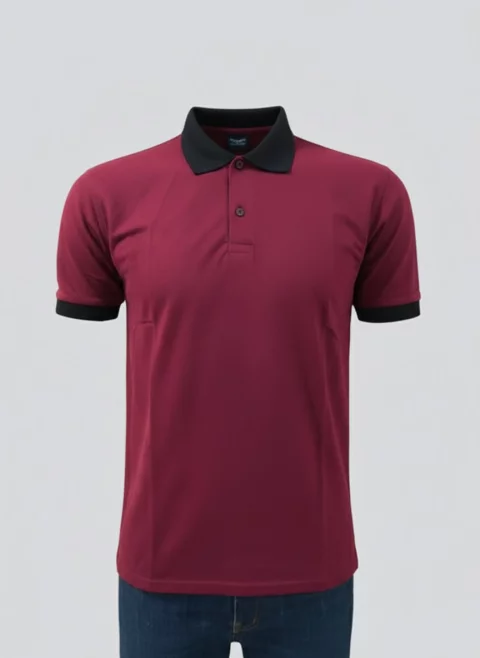 Half-sleeve polo shirt