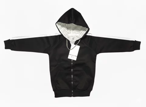 full-zip Neoprene sweatshirt