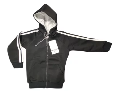 full-zip Neoprene sweatshirt