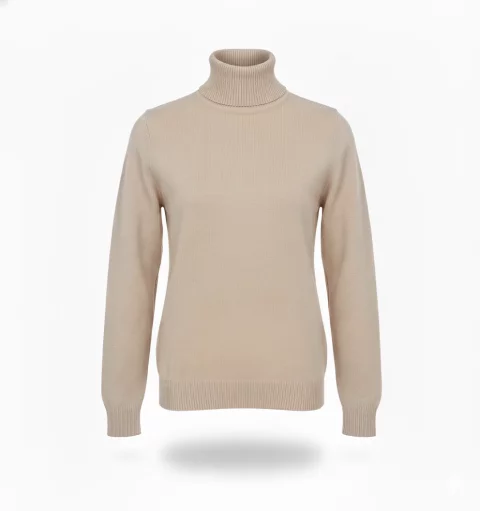 Women Wool Roll-Neck Sweater (Turtleneck)- Uniform gw