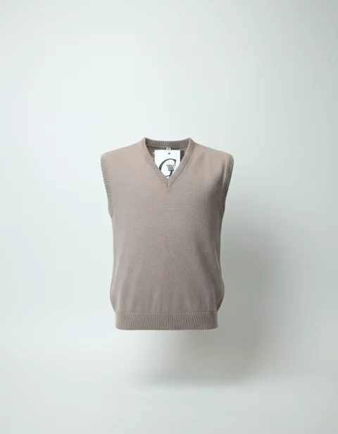 V-Neck Wool Vest  Sleeveless Sweater  Uniform gw