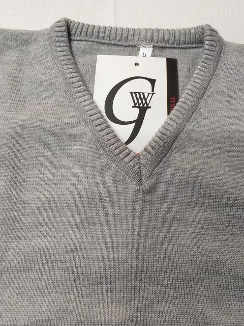 V-Neck Wool Vest  Sleeveless Sweater  Uniform gw 2