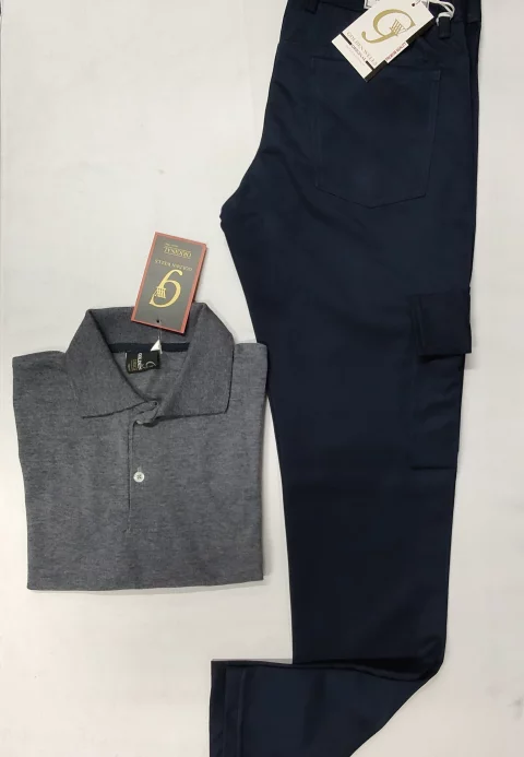 Complete set of polo tshirt and cargo pants 3