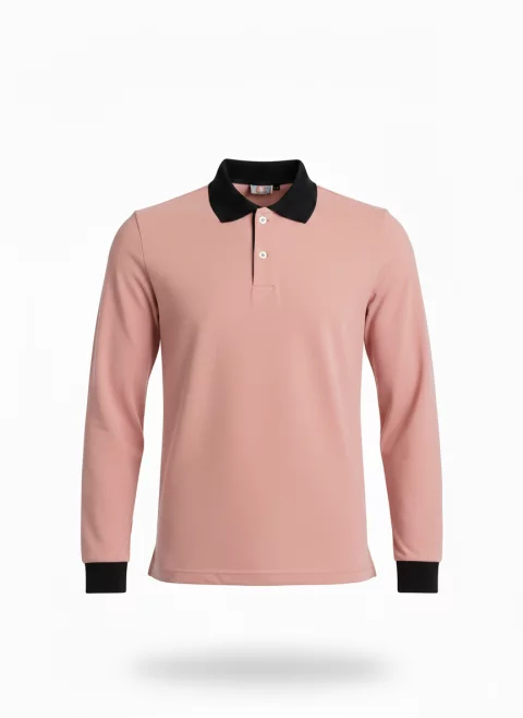 Long-sleeved polo Tshirt Cotton Uniform GW