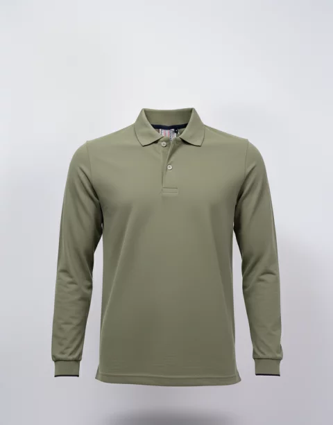 Long-sleeved polo Tshirt Cotton Uniform GW