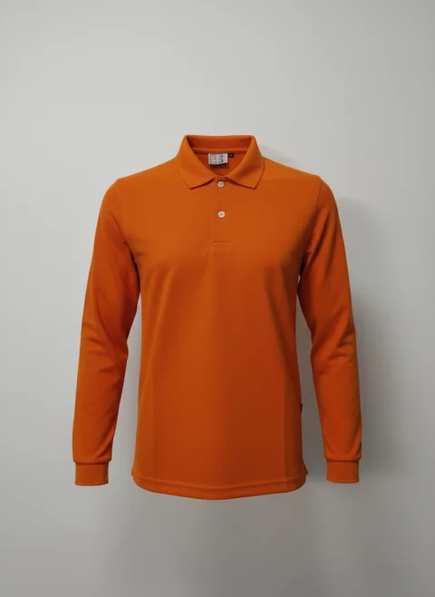 Long-sleeved polo Tshirt Cotton Uniform GW