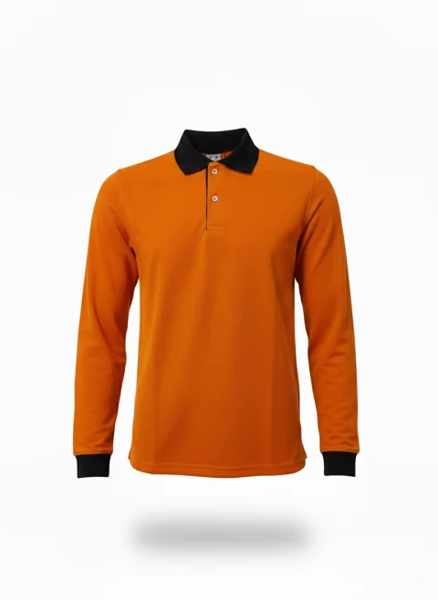 Long-sleeved polo Tshirt Cotton Uniform GW 4