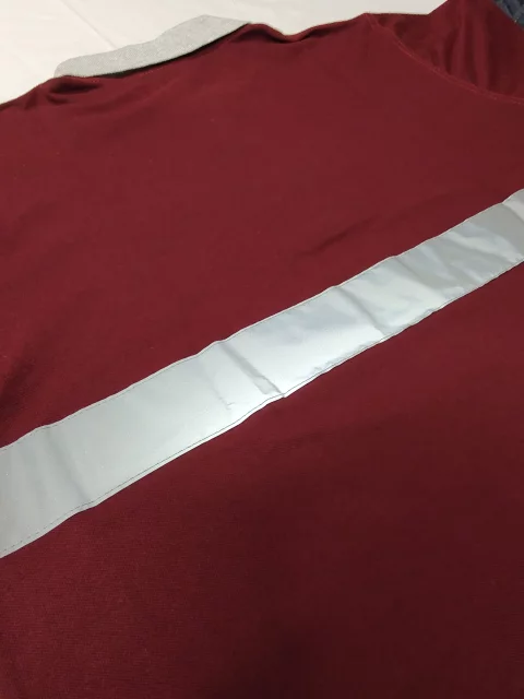 تي شيرت بولو بكم بشريط فسفوري للأمان 6