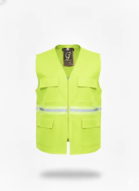 a practical, durable, and highly visible gabardine vest