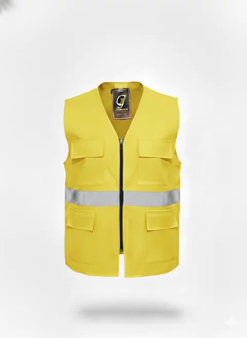 a practical, durable, and highly visible gabardine vest