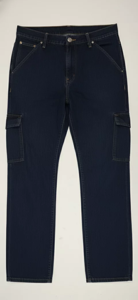 Wide-Leg Cargo Denim Jeans for Workwear from Uniform gw