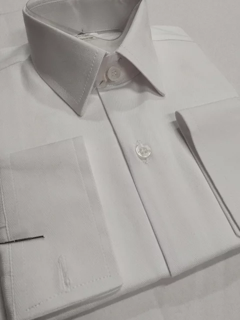 Children's Long-Sleeve White School Shirt (Unisex) 4