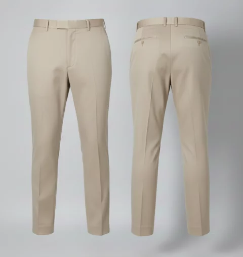 Plain Gabardine Trousers From GW 7