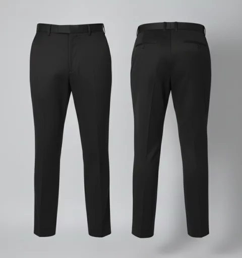 Plain Gabardine Trousers From GW 8