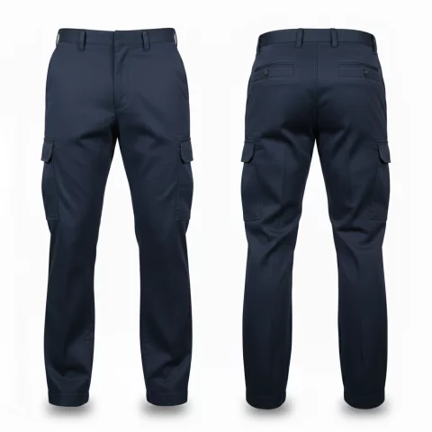 Plain Gabardine Cargo Trousers by Uniform gw 6