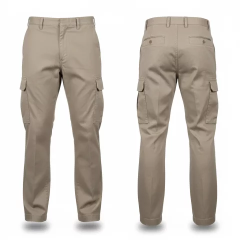 Plain Gabardine Cargo Trousers by Uniform gw