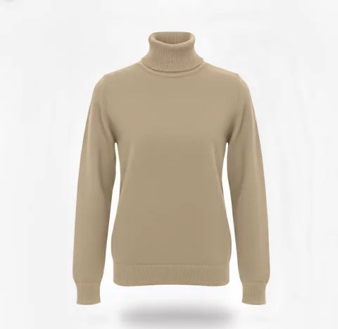 Wool Roll-High-Neck Pullover 8
