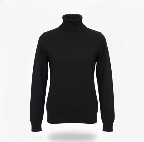 Wool Roll-High-Neck Pullover 9