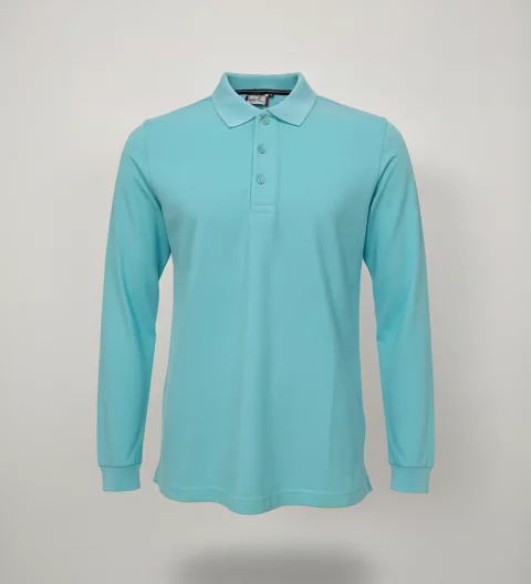 long-sleeved polo Tshirt Cotton For Men Uniform GW