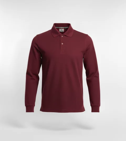 Long-sleeved polo Tshirt Cotton Uniform GW