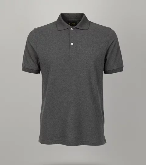 تي شيرت بولو رمادي غامق يونيفورم جي دبليو 4