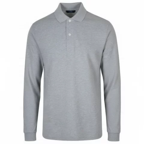 Grey polo shirt with sleeves Uniform GW