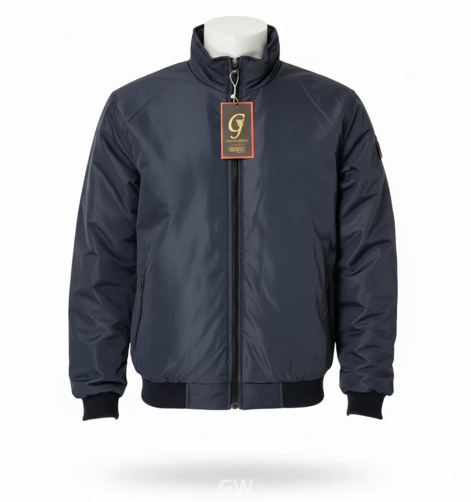 High-density waterproof jacket lined with thermal fiber