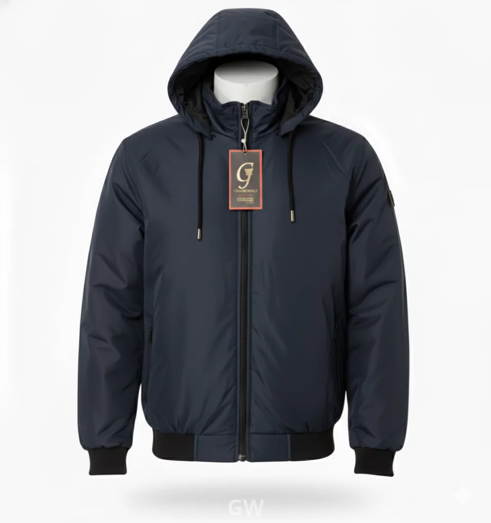 High-density waterproof jacket lined with thermal fiber