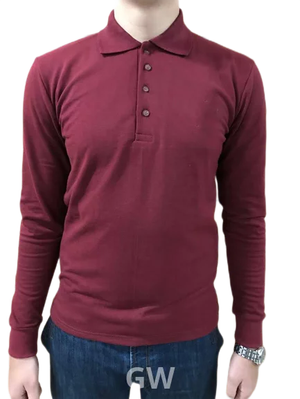 An elegant and comfortable long-sleeved polo t-shirt