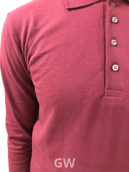 An elegant and comfortable long-sleeved polo t-shirt