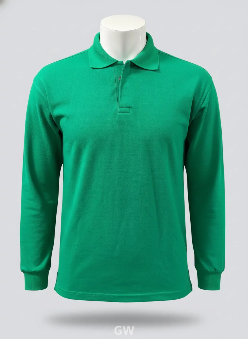 long-sleeved polo t-shirt