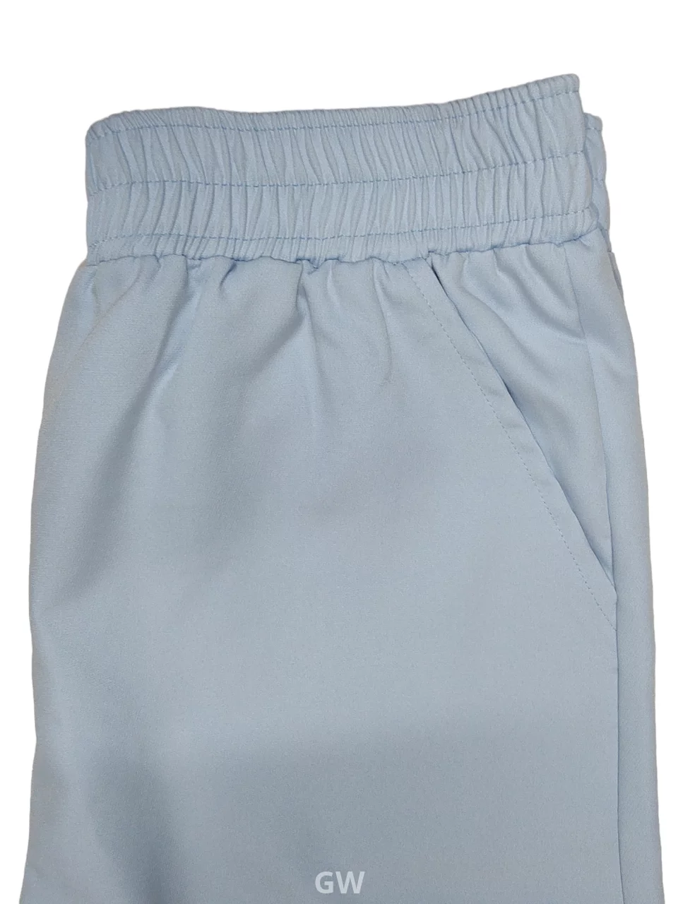 gabardine trousers featuring an elastic waistband