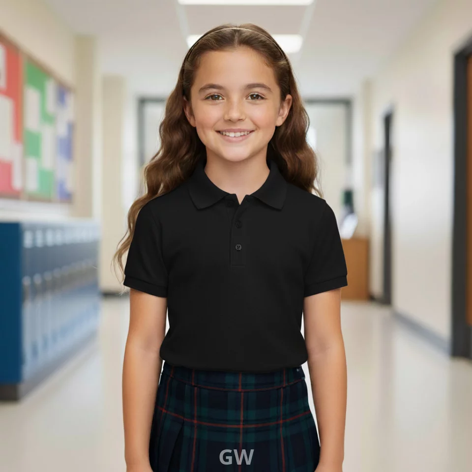 تيشيرت بولو مدرسي كلاسيكي للارتداء اليومي