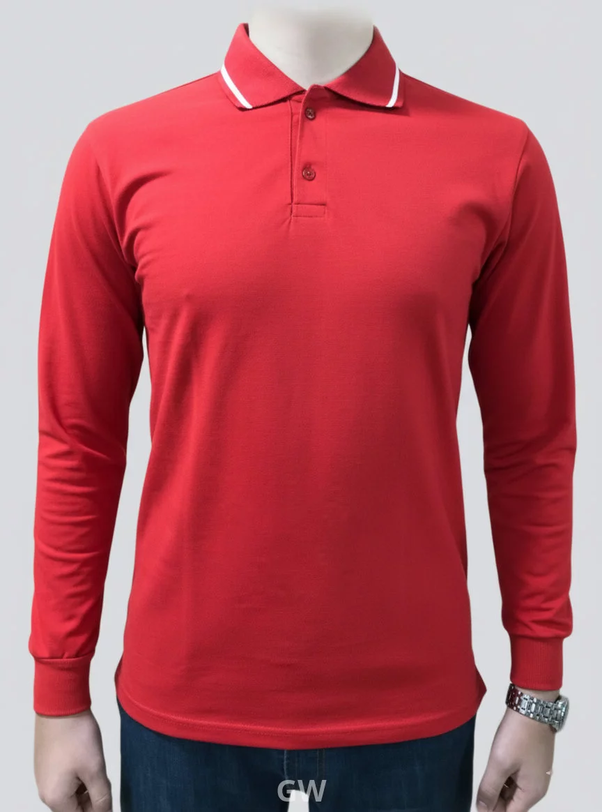 long-sleeved polo t-shirt