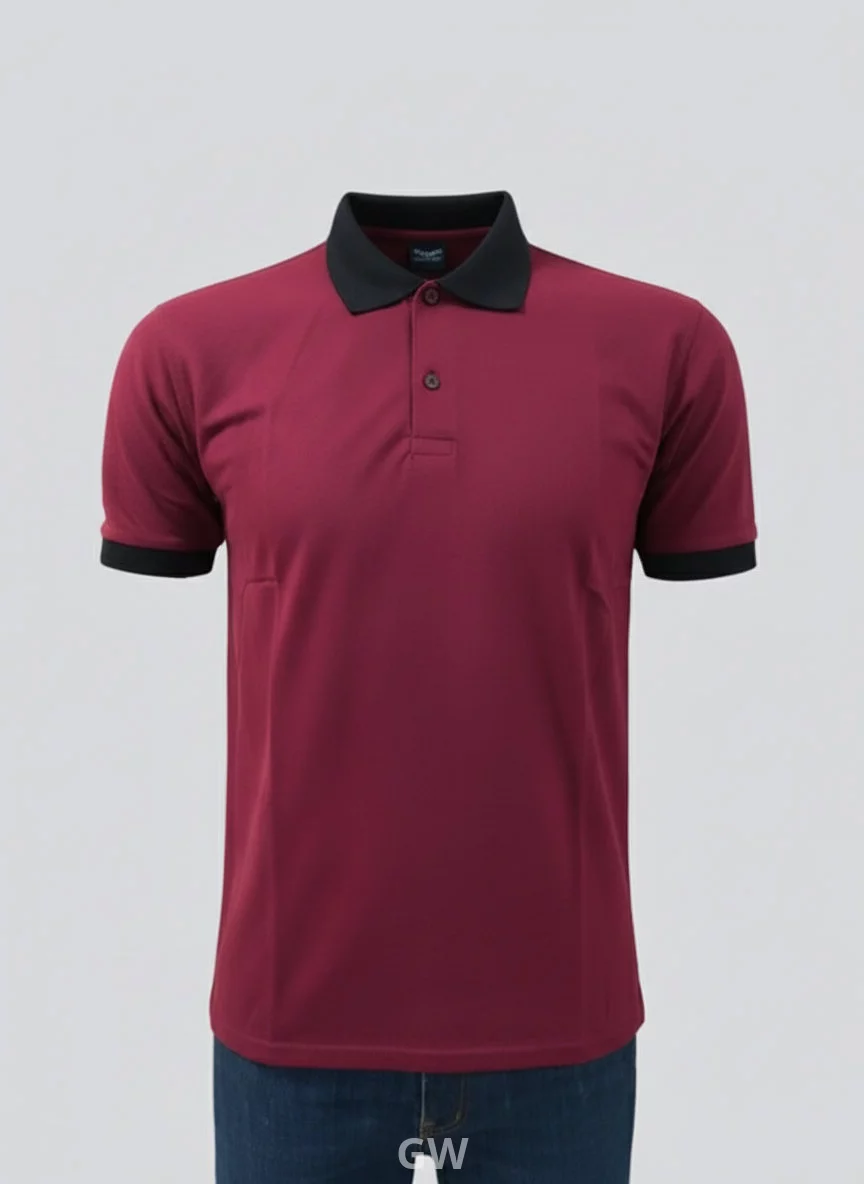 Half-sleeve polo shirt