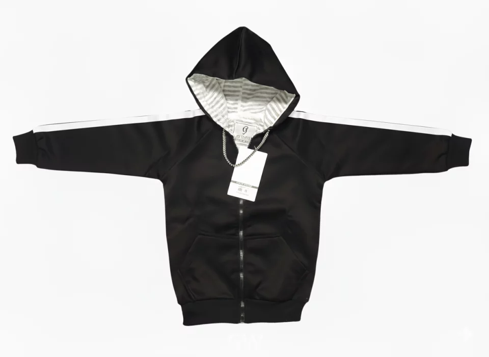 full-zip Neoprene sweatshirt