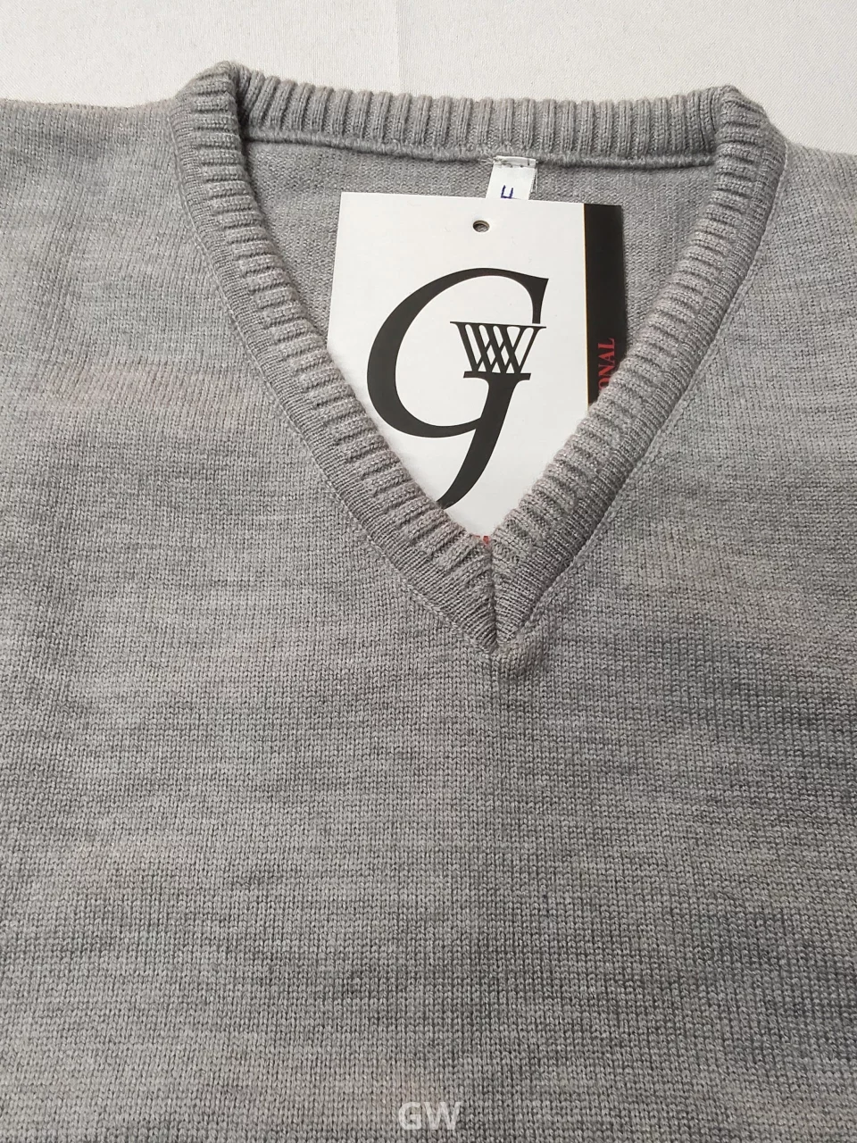 V-Neck Wool Vest  Sleeveless Sweater  Uniform gw