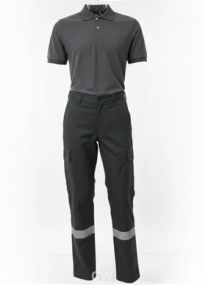 Complete set Polo T-shirt with baggy gabardine cargo pants