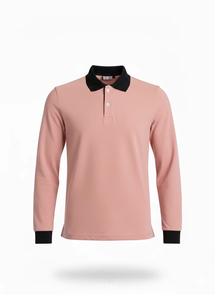 Long-sleeved polo Tshirt Cotton Uniform GW